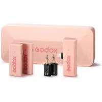 Godox MoveLink Mini Lightning Kit 2 2,4 GHz 1 Empfänger und 2 Transmitter rosa (Neuheit)