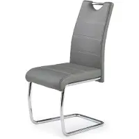 Halmar Essensstuhl K211 - grau / chrom