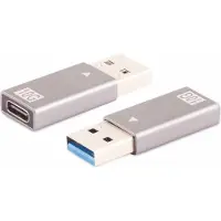 S-Impuls S/CONN maximum connectivity Adapter USB A Stecker auf USB C Buchse, 3.1, 10Gbps, Metallauführung (14-05033)