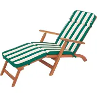 Stanislaw Jurga Gartenliege-Auflage "IRIS" - 180x47cm - UV-beständig, mit Befestigung, für Sonnenliege & Strandliege | Pillowprim