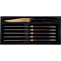 Forged MONTARGO Laguiole Prestige Line Steakmesser kupfer stonewash 6-tlg.