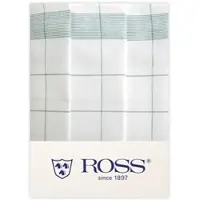 Ross 3er Pack Zwirn Halbleinen Geschirrtücher Fadenkaro 50x70 cm | grün - grün