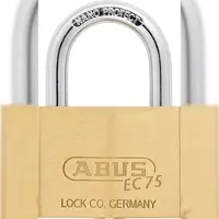 ABUS Vorhangschloss Messing 75/60 - 60 mm breit