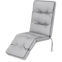 Stanis³aw Jurga Pillowprim Gartenstuhlauflage Ilona – 160×50cm, UV-beständig, für Sessel mit Hocker, Asche