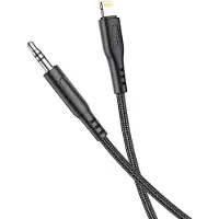 Hoco AUX Audio Jack 3,5 mm Kabel kompatibel mit iPhone UPA18 1 m schwarz