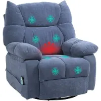 HOMCOM Relaxsessel mit Massagefunktion Fernsehsessel mit Wärmfunktion