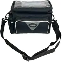 Haberland Lenkertasche Black Line 8l schwarz - praktische Lenkertasche mit KL....