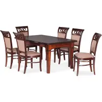 Masseno Ausziehbar Esstisch GRANDE 200 - 500 cm x 100 cm Rechteckig Tisch für Wohnzimmer, Küche, Braun