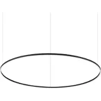 Ideal Lux Hängelampe Oracle Slim, schwarz, für Wohn- / Esszimmer, Aluminium, Modern
