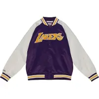 Mitchell & ness Jacke aus leichtem Satin Los Angeles Lakers Primetime