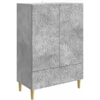 vidaXL Sideboard Betongrau 66 x 34,5 x 95 cm Holzwerkstoff