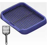 Markenlos Hundetoilette, Indoor Töpfchen für Haustiere, Katzentoilette, Welpen Töpfchen, Töpfchentrainer, Pee Pad für kleine, mittelgroße und große Hunde, Blau