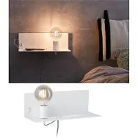Paulmann Wandleuchte mit Ablage Devara E27 max. 40W