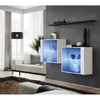 AEA Modern Designer Garnitur WohnzimmerWohnwand Holzmöbel Set Komplett Neu Möbel