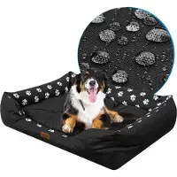 Stanislaw Jurga Hundebett „Puffy“ – Wasserabweisend & Herausnehmbares Kissen – 85x65 cm – Robustes Oxford-Gewebe | PillowPrim