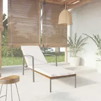 vidaXL Möbel Sonnenliege mit Auflage Poly Rattan Braun - Gartenliegen 317634
