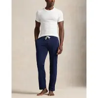 Ralph Lauren für Herren. 714844762002 Marineblaue Jersey-Strick-Pyjamahose (XL), Heimtextilien, Baumwolle