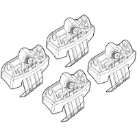 Nordrive Dachträgerfuß N21194 Fahrzeugdach für AUDI A6 Limousine (4G2, 4GC, C7)