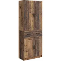 vidaXL Schrankset 2 stk. Altholz Holzwerkstoff