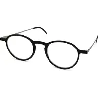 I Need You 5 MM Unisex-Brille Vollrand Panto Kunststoff-Gestell, schwarz