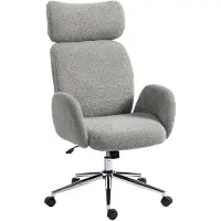 HOMCOM Schreibtischstuhl Höhenverstellbar Homeoffice Stuhl mit Armlehne