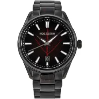 Holzkern Herrenuhr Automatik Era X Lorbeerblatt/Geflammte Walnuss