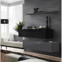 AEA Wohnzimmer Wandregal Sideboard Wohnwände Wandschrank Komplett Set 3tlg. Neu