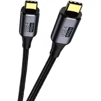 APC USB4 Typ C Verbindungskabel, Thunderbolt 3, 8K@60Hz, Datenkabel UltraSpeed bis zu 40Gbit/s, USB Typ C Stecker, Schnellladung bis zu 240W,