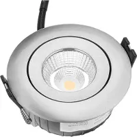 The Light Group Qi Allround Gyro alu 10W, 36°, 2700K, CRI>95 IP44, inkl. Treiber