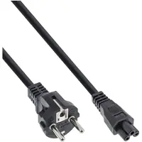 InLine Netzkabel für Notebook, 3pol Kupplung, schwarz, 5m