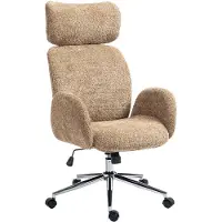 HOMCOM Schreibtischstuhl Höhenverstellbar Homeoffice Stuhl mit Armlehne