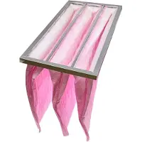 VHBW Taschenfilter für Klima- und Lüftungsanlagen - Filter F7, 28,7 x 59,2 x 36 cm Rosa
