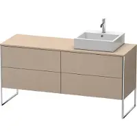 Duravit Waschtischunterschrank XSquare 160x54,8x77,8cm, 4 AZ, st, Beck. re, lei