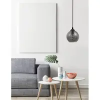 Nova Luce ADELINA Pendelleuchte E27 Schwarz 125x14cm dimmbar 8436401