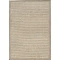 KADIMA DESIGN Outdoor Teppich Einfarbig Wetterfest Waschbar Strapazierfähig | Beige 160x230 cm Balkon Terrasse Fußbodenheizung | DAFNE –
