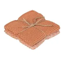 Pichler 2er Pack Baumwoll Spültücher Lola 2x 27x27 cm | peach - orange
