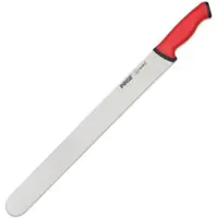 Pirge Duo Dönermesser 55 cm Rot - Aufschnittmesser - Schärfstes Döner Langmesser - Schneidemesser - Fleischmesser - BBQ Messer