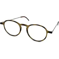I Need You 5 MM Unisex-Brille Vollrand Panto Kunststoff-Gestell, braun
