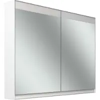 Schneider FILO HCL Spiegelschrank, Unterputz, Lichtband oben, 995x147x759mm, 2 Türen, 2 Steckdosen