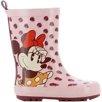 Disney Kinder Gummistiefel, Disney Minnie Mouse, DM0010, Wasserdichte Schuhe, Lizenzierte Schuhe, Rosa 27