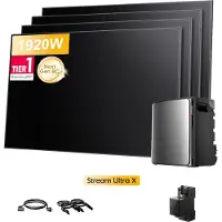 EcoFlow STREAM Ultra X 3,84 kWh Speicher für Balkonkraftwerk mit 4x Sunpro 480W Solarmodule und Smart Meter, 6000 Zyklen, 4 MPPT (0% MwSt)