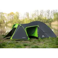 Peme Taurus 3 Personen Zelt Campingzelt - Tunnelzelt Wasserdicht 4000 mm Großes Vorzelt Igluzelt Trekkingzelt Festivalzelt Moskitonetz Outdoor