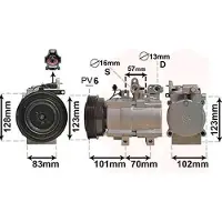 VAN WEZEL Kompressor, Klimaanlage 8200K219
