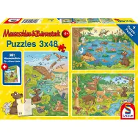 Schmidt Puzzle 3x48T. Reise in die Natur