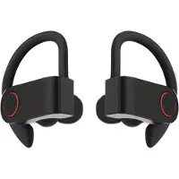 EKO , Bluetooth 5.0 Running Edition Stereo Wireless Ohrhörer mit Mikrofon, Schwarz / Rot