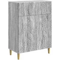 vidaXL Sideboard Grau Sonoma 66 x 34,5 x 90 cm Holzwerkstoff