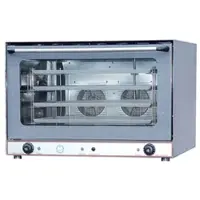 Chefgastro Cube SS-8 Konvektionsofen | HxBxT 57x83,5x77cm | +50/+300°C | inkl. 4 Tabletts | Edelstahl + Geschirrtuch