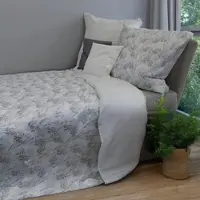 Fleuresse Mako-Satin Bettwäsche Modern Garden Rochester grau 160x210 cm + 65x100 cm - grau