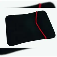 Gravidus Neopren Laptop Notebook Tasche Hülle Wendetasche 15,4 Schwarz Rot