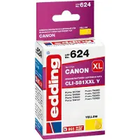 Edding EDD-624 Druckerpatrone, gelb kompatibel zu Canon CLI-581XXLY, Gelb, 10,5 ml, 1 Stück(e), 865 Seiten, Einzelpackung